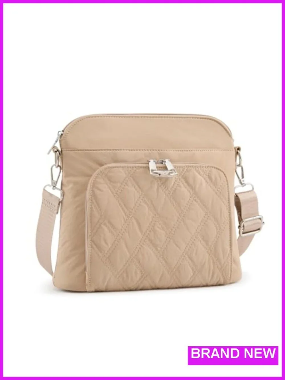 Women's RFID Blocking Crossbody Bag - Nylon Anti-Theft Travel Purse with